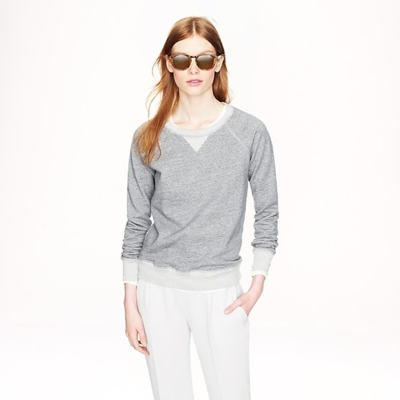 J. CREW l Weekend Sweatshirt Small Like New D5 - Picture 2 of 2